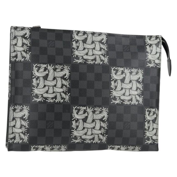 LOUIS VUITTON Damier Christopher Nemeth Pochette Voyage N61234 Auth 133622M - Picture 1 of 16